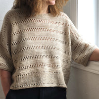 Lacey Loop Tee by Other Loops (Fleece & Flax)