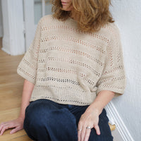 Lacey Loop Tee by Other Loops (Fleece & Flax)