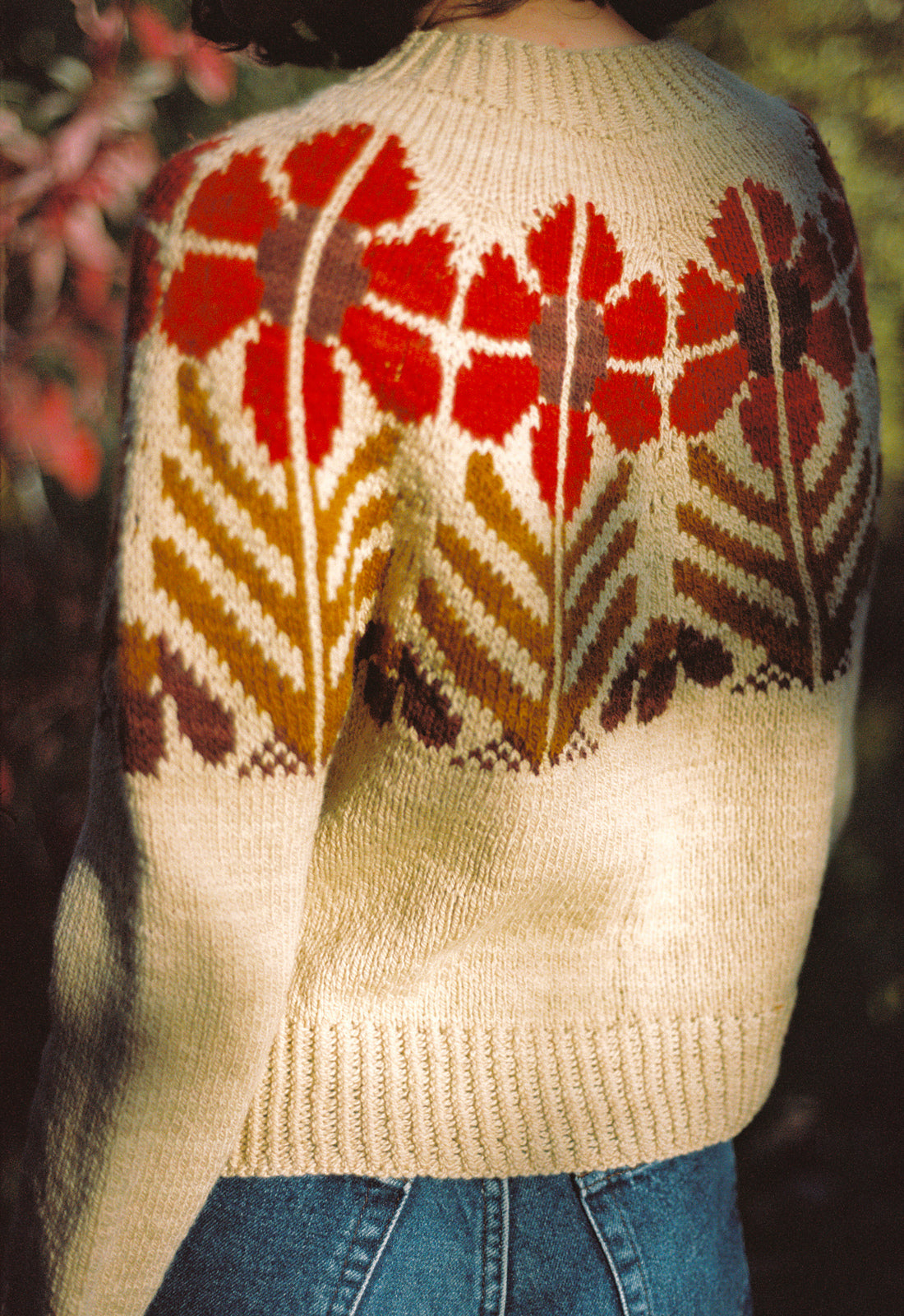 Harvest Flower Sweater by Jessie Maed Designs