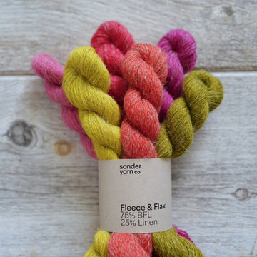 Fleece & Flax Mini Skeins
