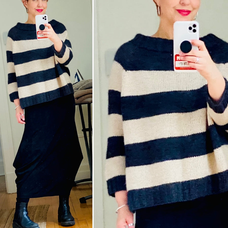 STRIPED Easy Like Sunday Morning by Melissa Clulow / Sonder Yarn Co.