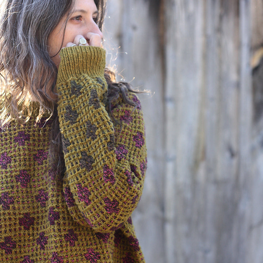 Pressed Flowers Pullover by Amy Christoffers with Spincycle