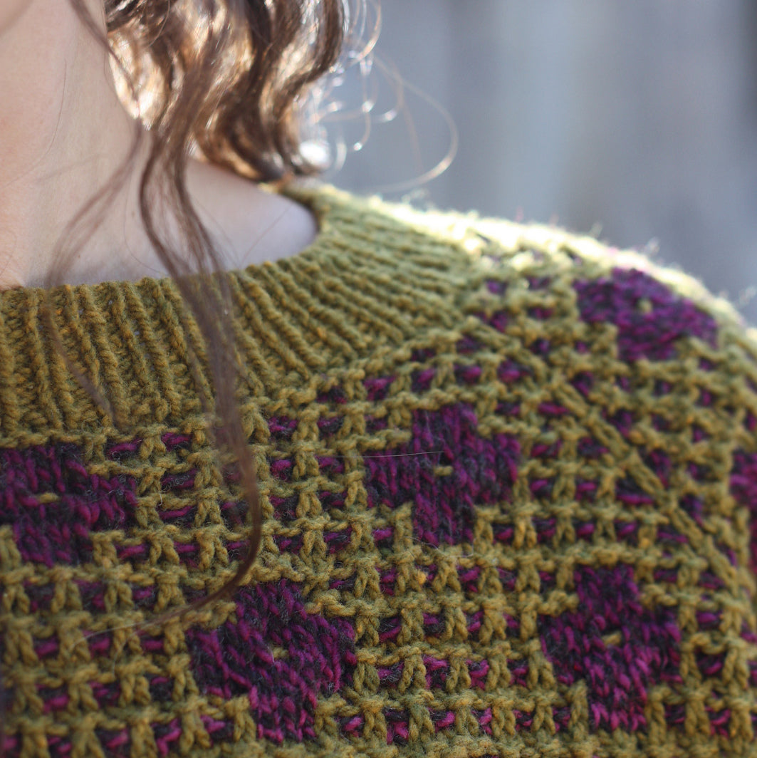 Pressed Flowers Pullover by Amy Christoffers with Spincycle